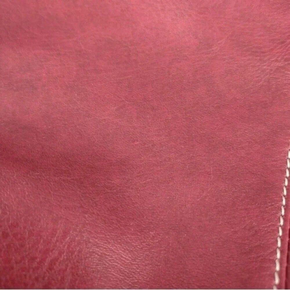 Vintage Nine West Faux Leather Hobo Bag Tassel Red Southwest‎ Shoulder Bag